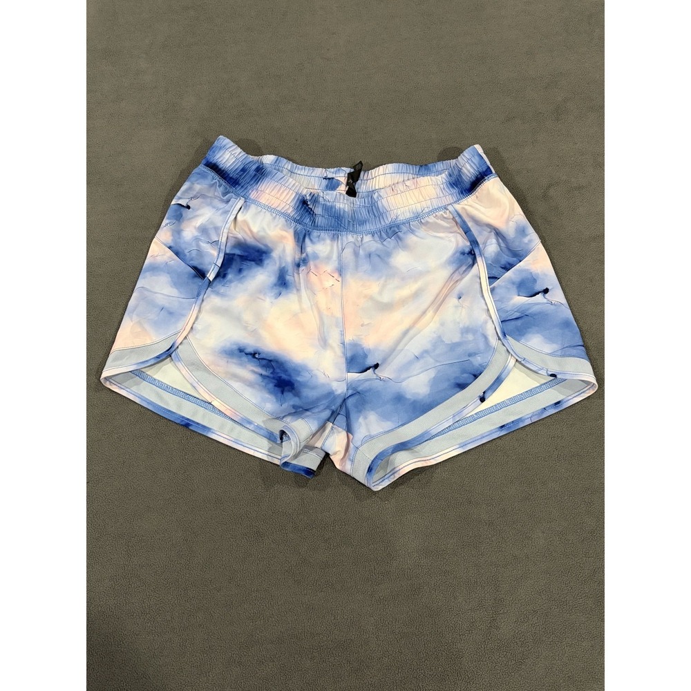 Gaiam Athletic Shorts Womens Large Multicolor Tie Dye Stretch Elastic Waist